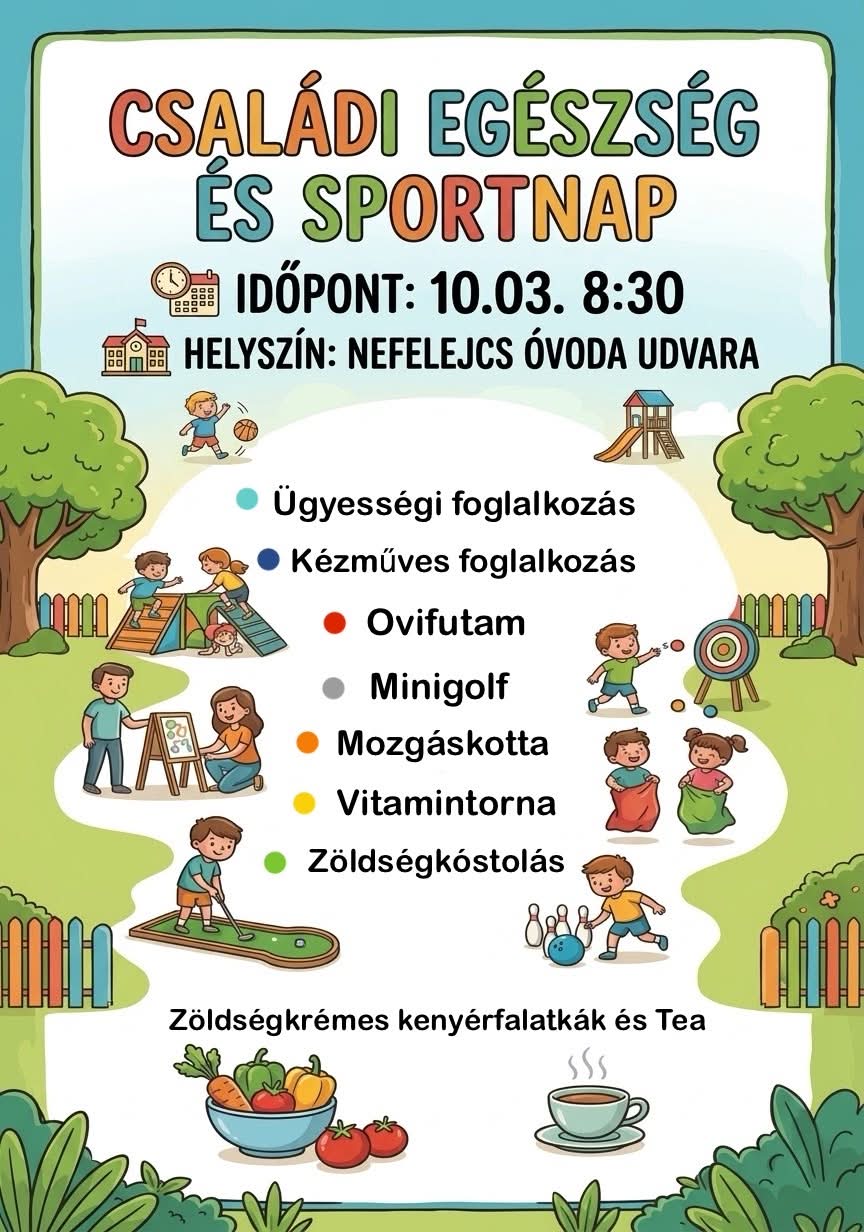 Családi egészség és sportnap című bejegyzés bélyegképe